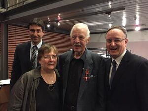 Dr. Frieder Stöckle mit seiner Frau Merve bei der Bundesverdienstkreuzverleihung